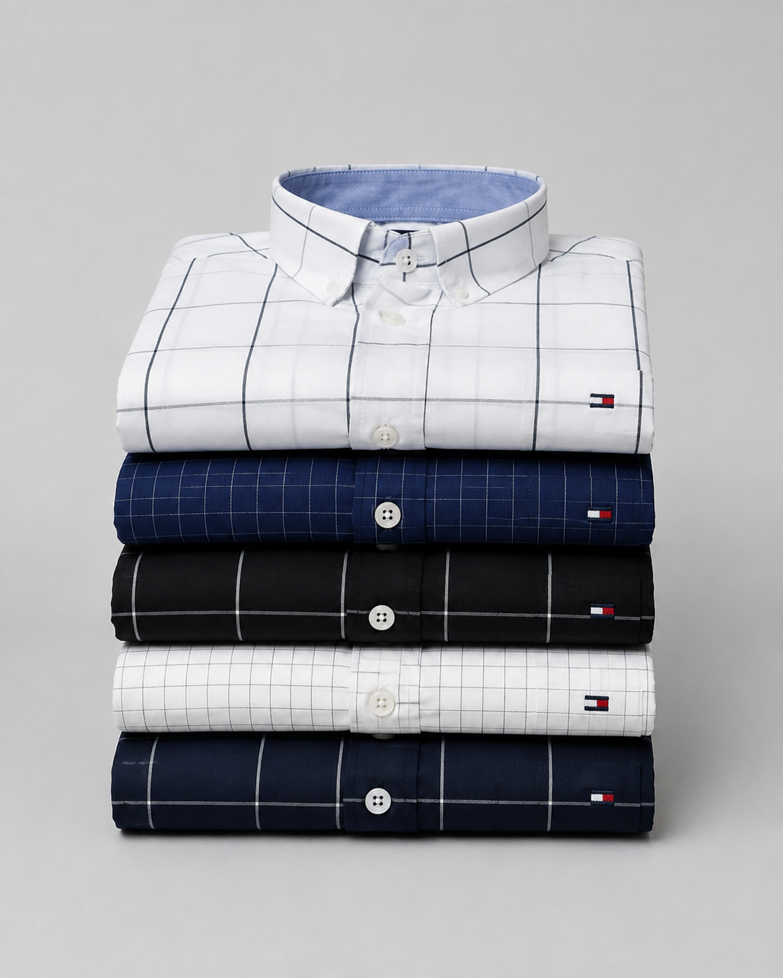 Camisa Oxford Xadrez Button-Down