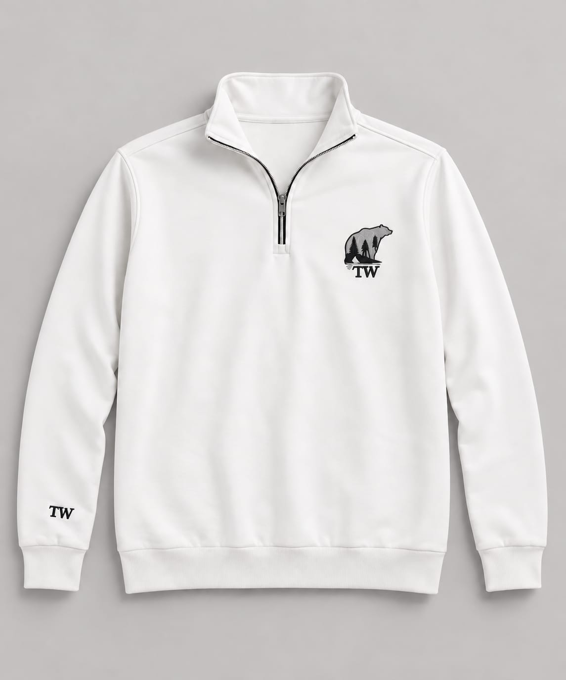 Blusão Masculino TW Leve para o Mundo – Gola Alta Half-Zip