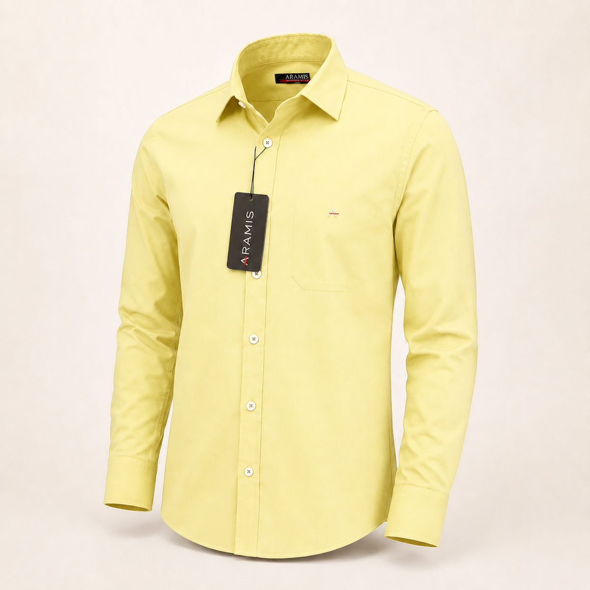 Camisa Aramis manga longa cor Limão Siciliano