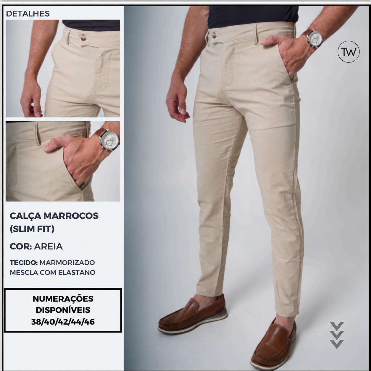 Calça Sarja TW Alfaiataria