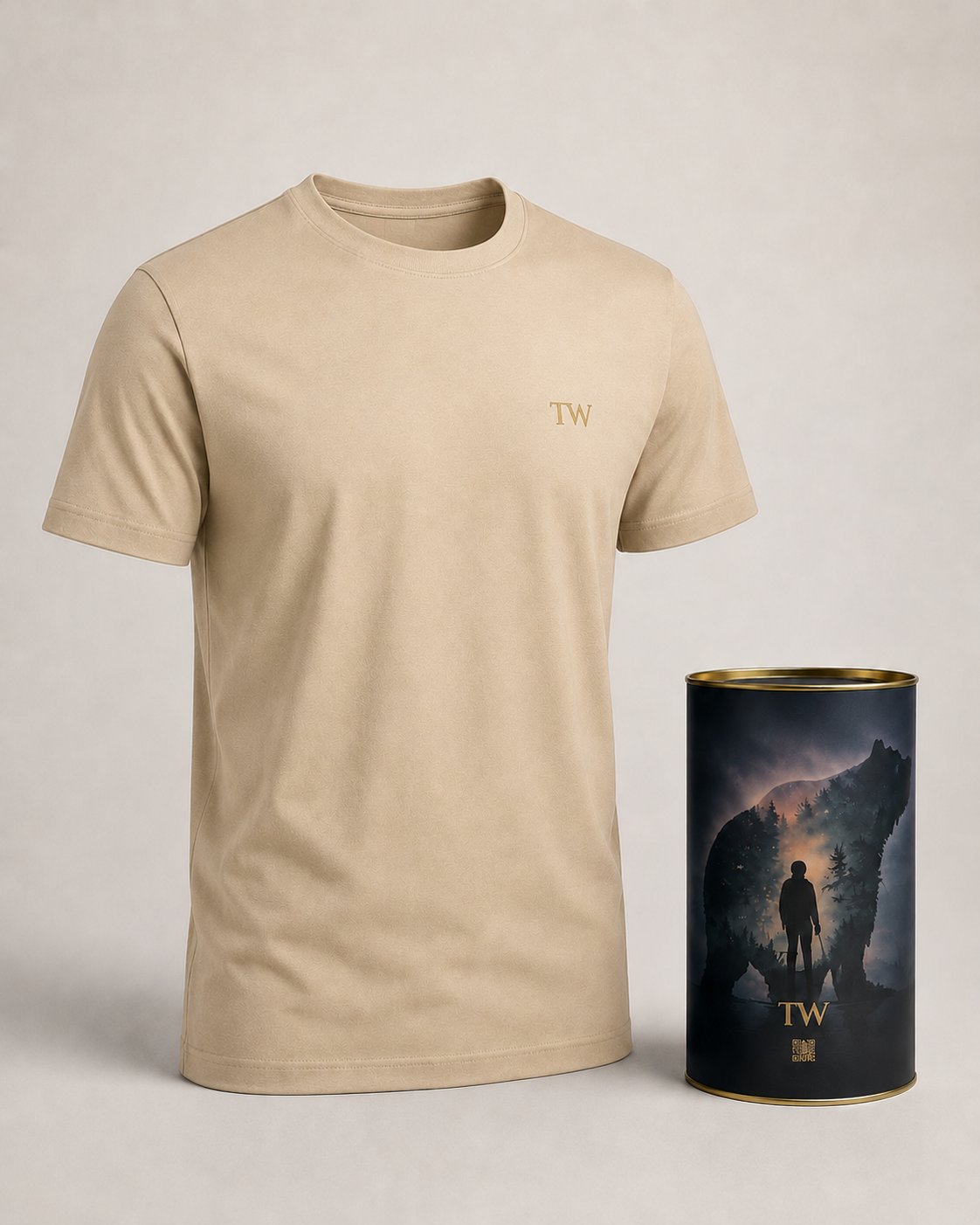 Camiseta TW Premium na Lata bege