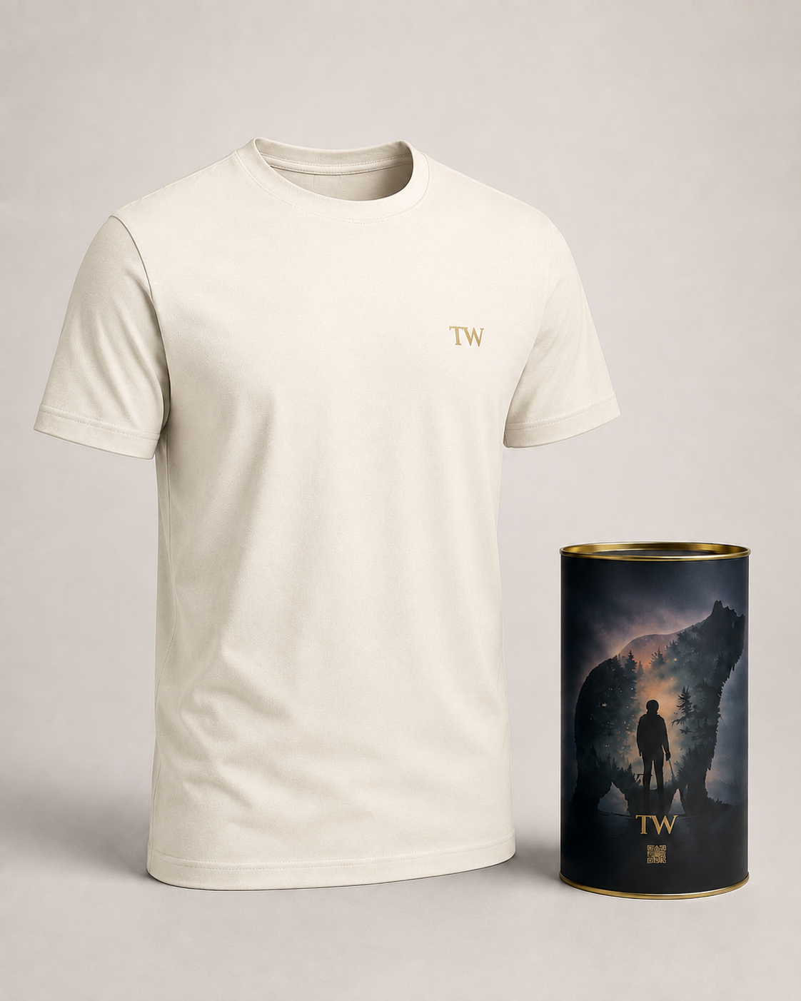 Camiseta TW Premium na Lata branco off