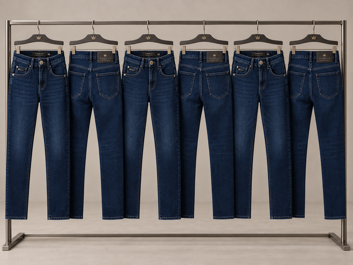 Calça Jeans Coolci Slim Fit Premium Azul Escuro com Elastano