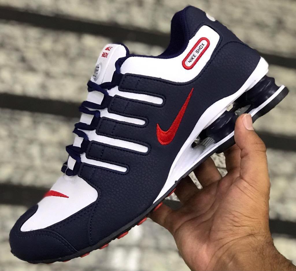 Tênis Nike Shox 4 Molas azul