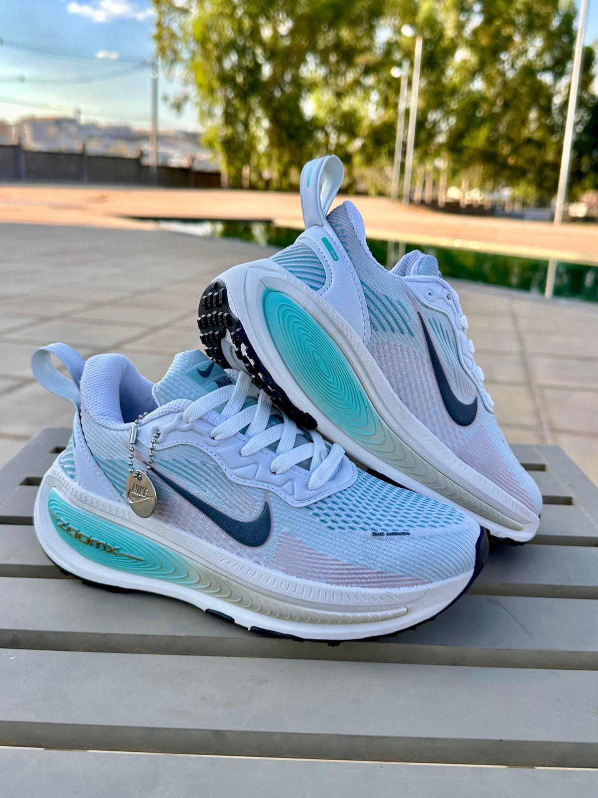 Tênis Nk Zoom X Branco Verde Teal