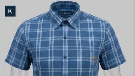 Camisa Polo Ralph Lauren xadrez manga curta