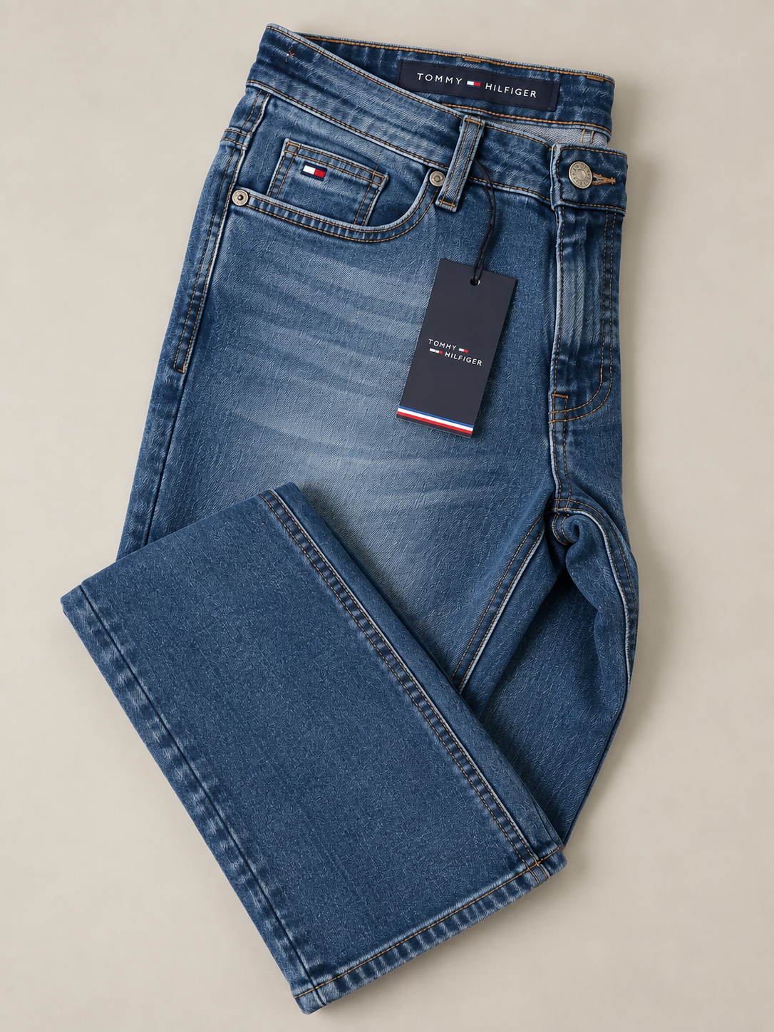 Calça Jeans Tommy Hilfiger Slim Fit Premium com Elastano
