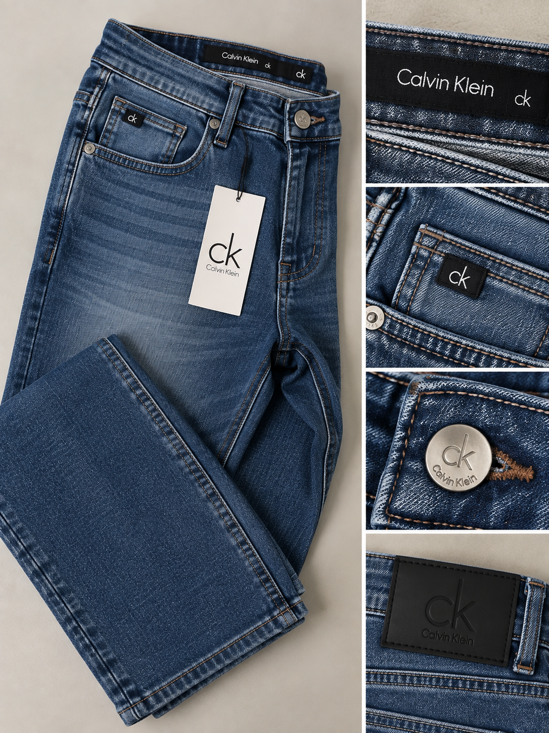 Calça Jeans Calvin Klein Slim Fit Premium com Elastano