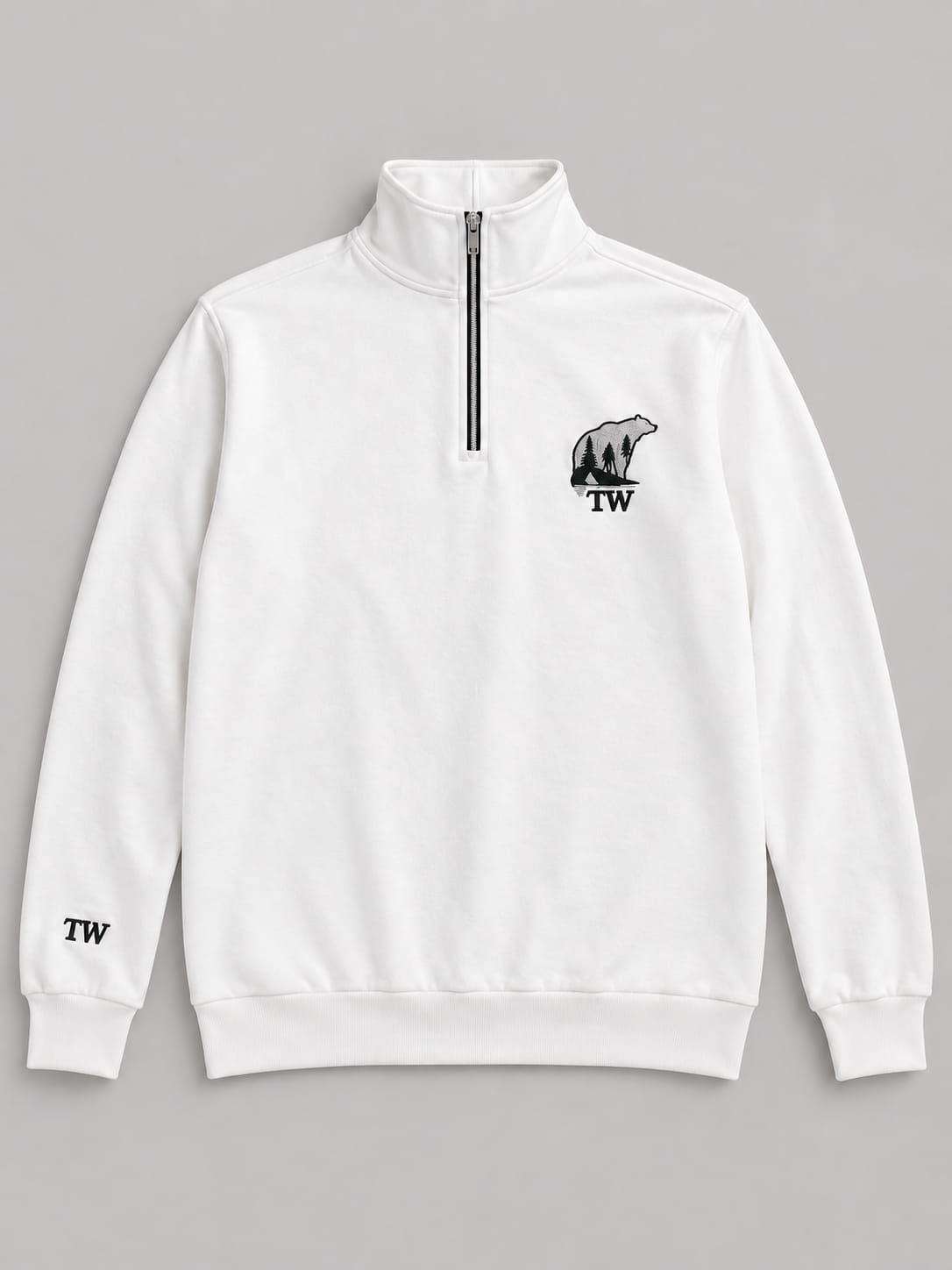 Blusão Masculino TW Leve para o Mundo – Gola Alta Half-Zip