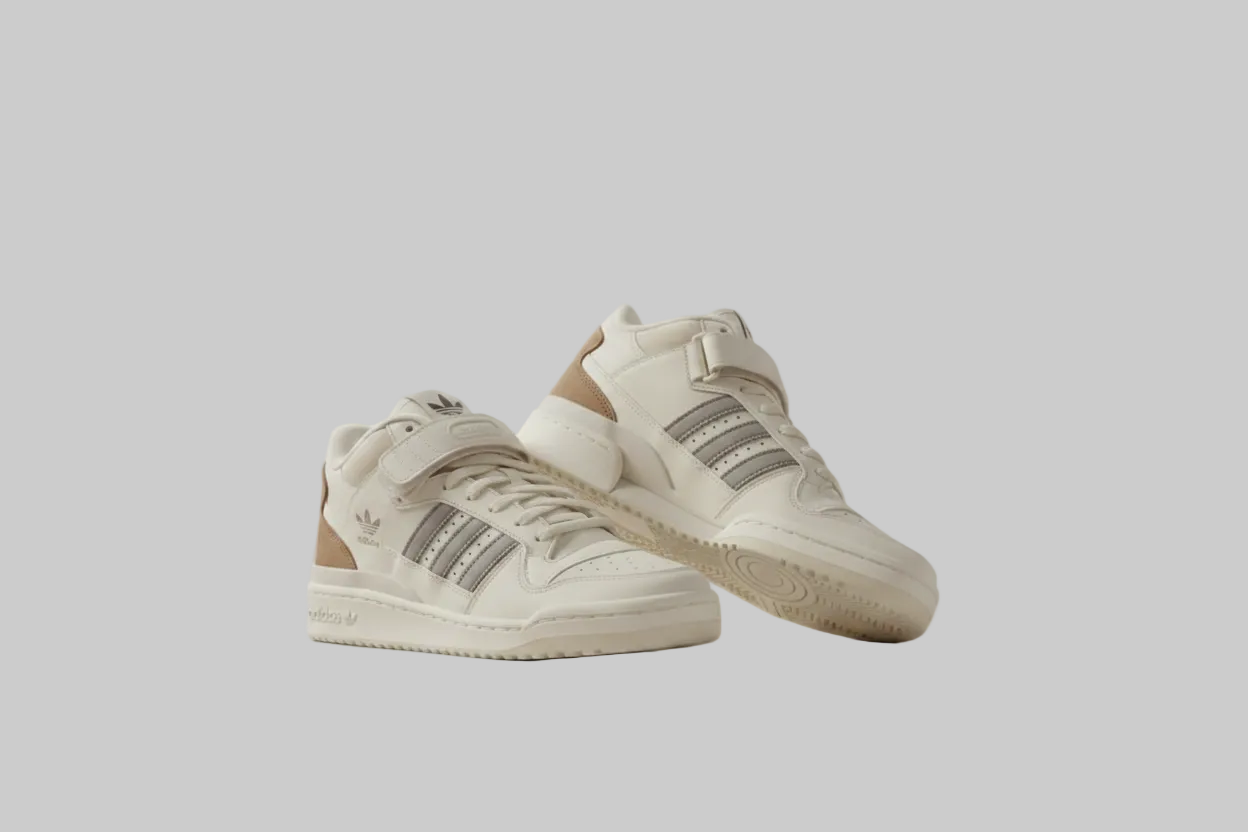 Tênis Forum Mid Bege Velcro