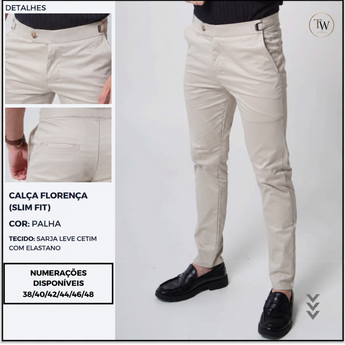 Calça Sarja TW Alfaiataria