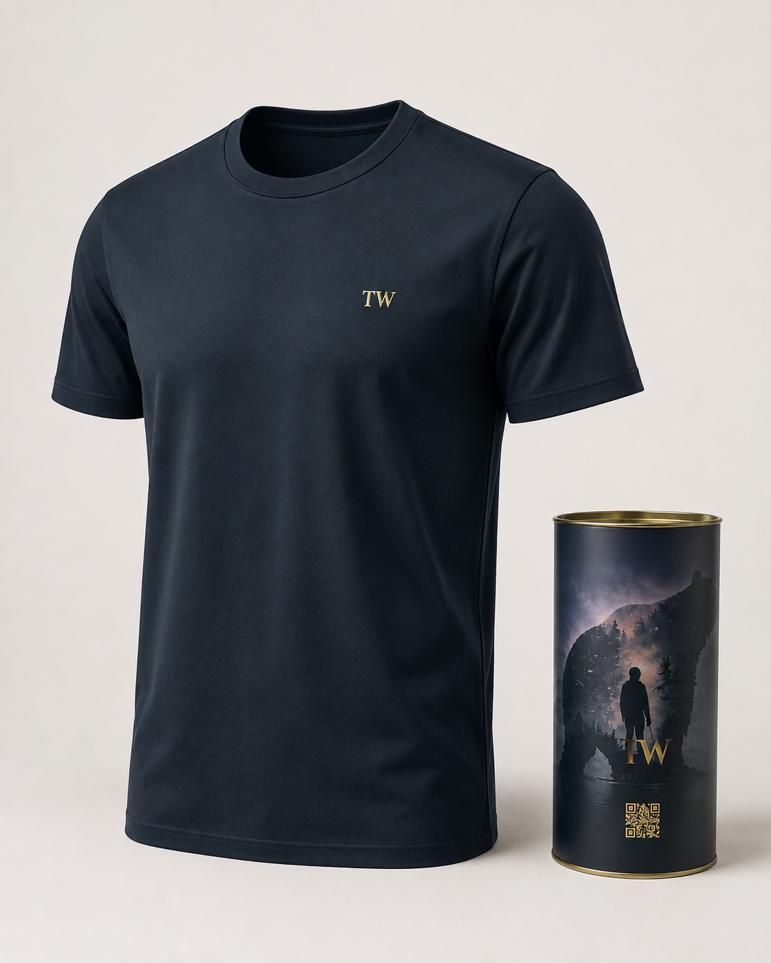 Camiseta TW Premium na Lata azul-petróleo